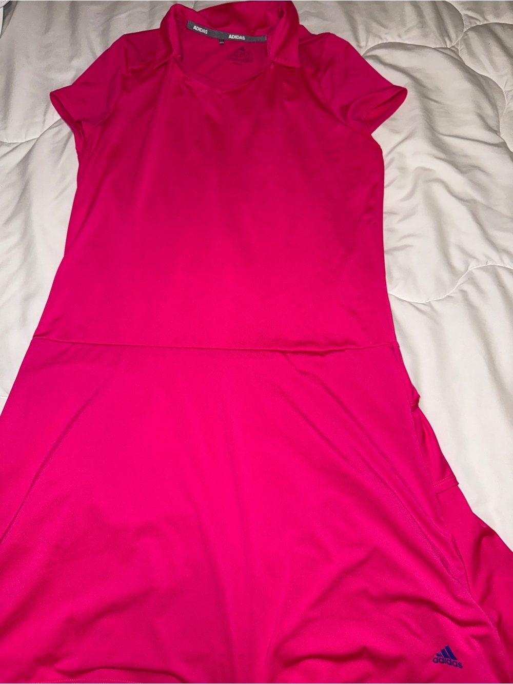 adidas Women's Hot Pink Athletic Golf Tennis Dress